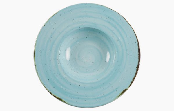PRATO FUNDO Ø29CM RUSTICO AZUL